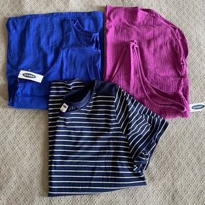 Three large old navy shirts